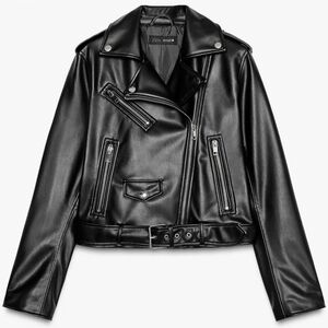 Zara Black Leather Jacket